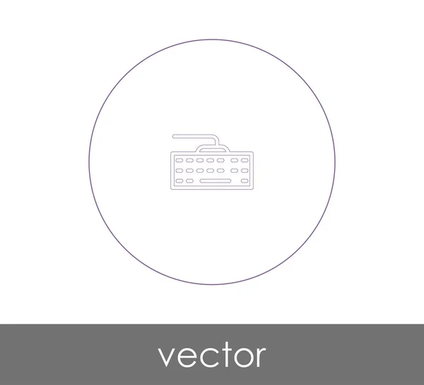 Icono Del Teclado Vector Ilustración — Vector de stock