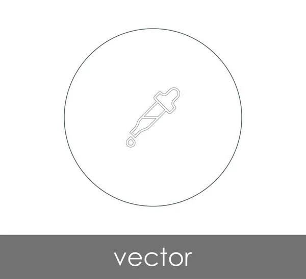 Pipette Web-Symbol — Stockvektor