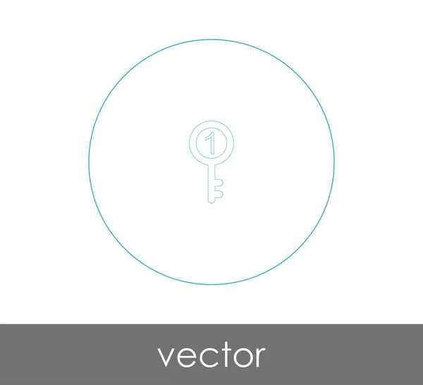 Key Icon Web Design Applications — Stock Vector