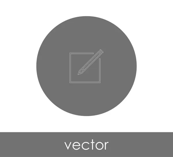 Editar icono de concepto — Vector de stock