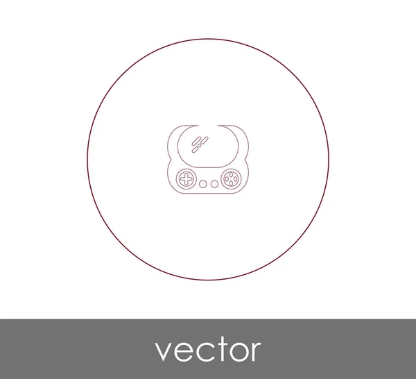 Video Game Console Pictogram Voor Webdesign Applicaties — Stockvector