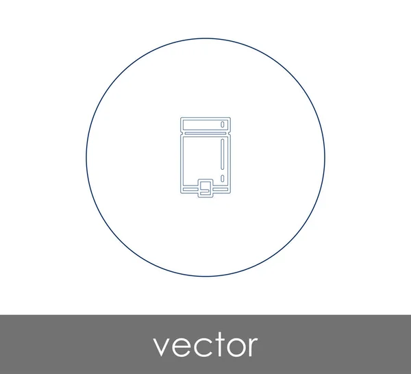 Garbage Bin Pictogram Voor Webdesign Applicaties — Stockvector