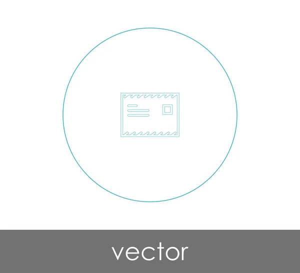 Pictogram Van Envelop Voor Webdesign Applicaties — Stockvector