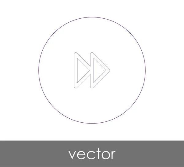 Fast Forward Icon Web Design Applications Vector Illustration — Stock Vector