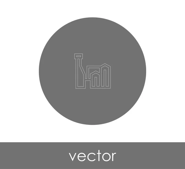 Vector Illustration Factory Icon Web Design Applications — Stock Vector