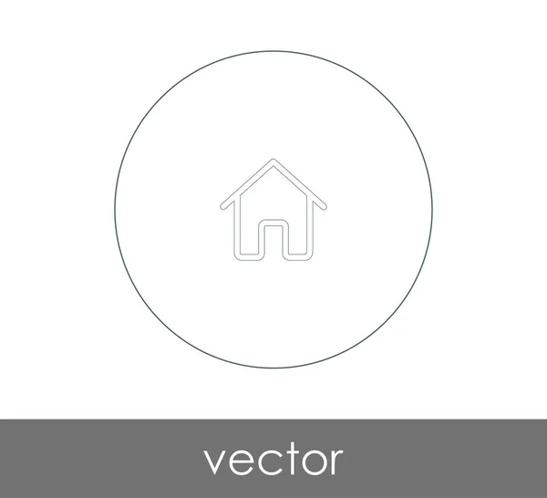 Home Icon Für Webdesign Und Anwendungen — Stockvektor