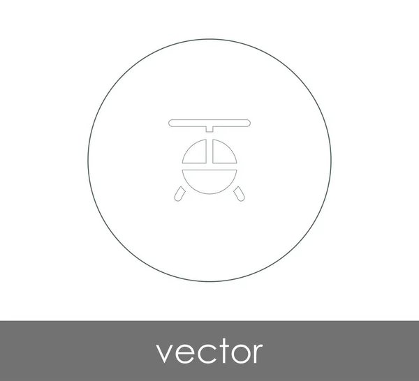 Векторная Иллюстрация Иконки Вертолета — стоковый вектор