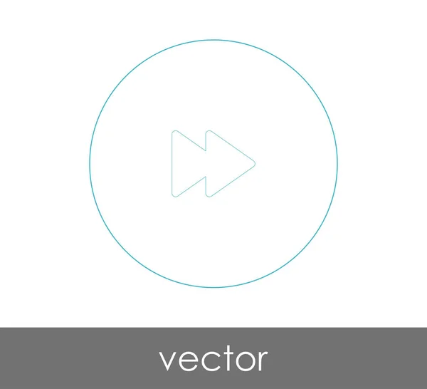 Pictograma Fast Forward Pentru Web Design Aplicații Ilustrație Vectorială — Vector de stoc