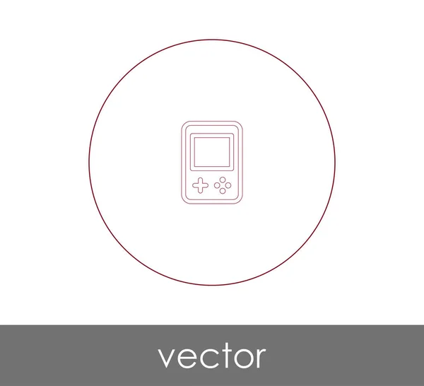 Icône Console Jeu Vidéo Pour Conception Web Les Applications — Image vectorielle