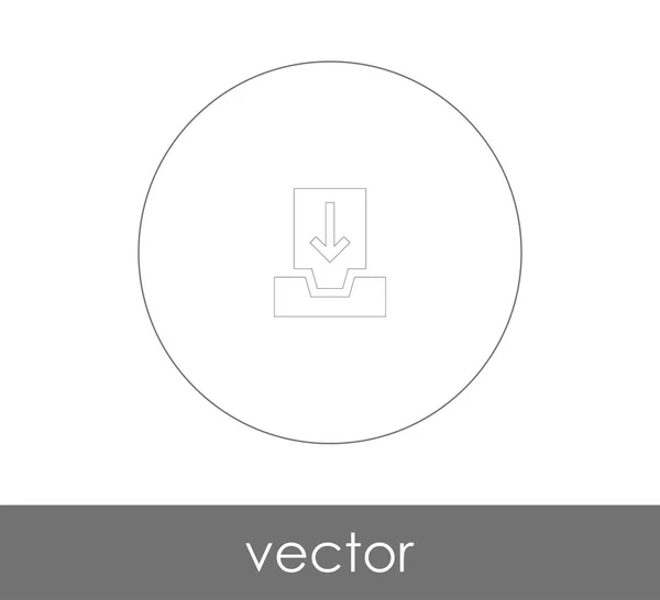 Icono Archivo Para Diseño Web Aplicaciones — Vector de stock