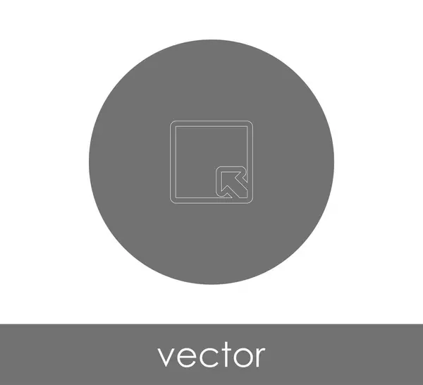 Expandera Ikon Design Vektorillustration — Stock vektor