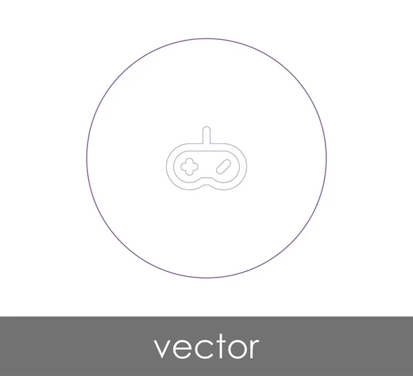 Icono Joystick Para Diseño Web Aplicaciones — Vector de stock