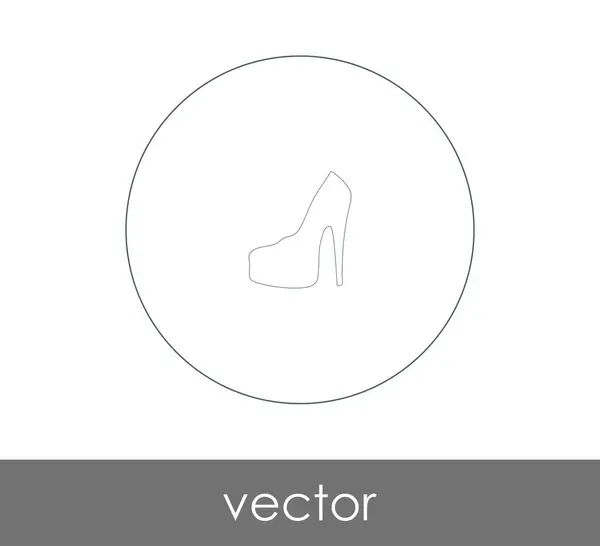 High Heel Icon Vector Illustration — Stock Vector
