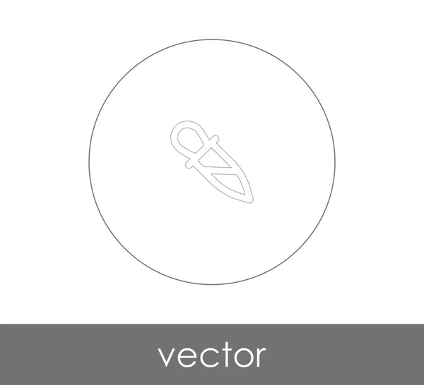 Pipette Web-Symbol — Stockvektor