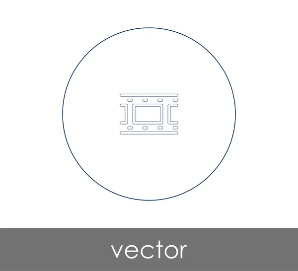 Icono Película Para Diseño Web Aplicaciones — Archivo Imágenes Vectoriales