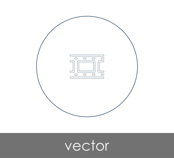 Icono Película Para Diseño Web Aplicaciones — Vector de stock