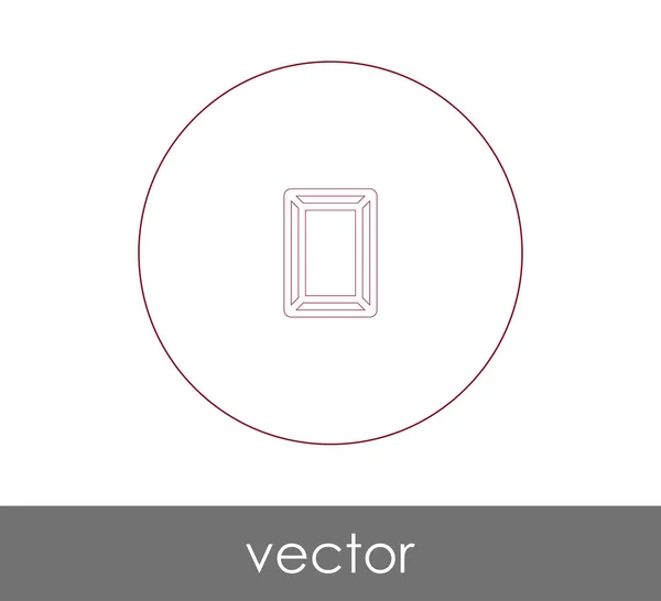 Pictogram Van Picture Frame Voor Webdesign Toepassingen Vectorillustratie — Stockvector