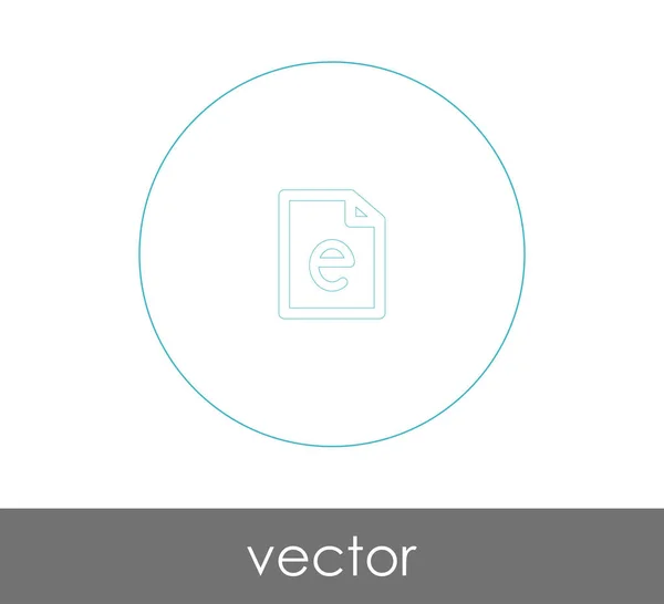 Ikona Dokumentu Pro Webdesign Aplikace Vektorové Ilustrace — Stockový vektor