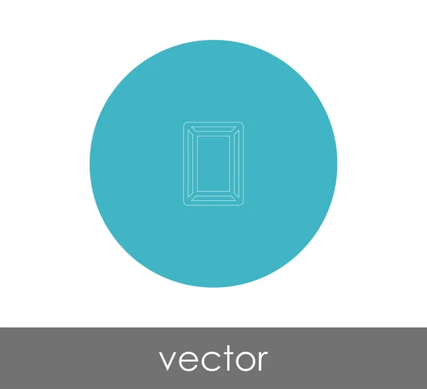 Bilderrahmen Symbol Für Webdesign Und Anwendungen Vektorillustration — Stockvektor