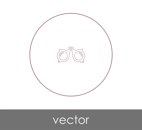 Icono Gafas Graduadas Para Diseño Web Aplicaciones — Vector de stock