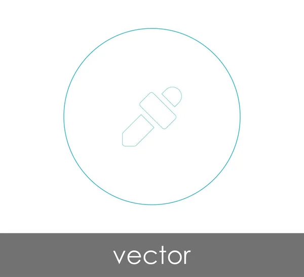 Pipette Web-Symbol — Stockvektor