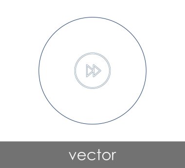 web tasarım ve uygulamaları, vektör çizim için hızlı ileri simgesi 