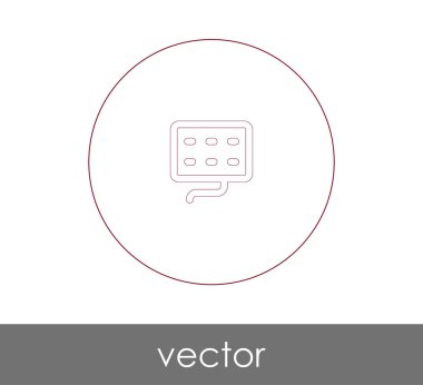 Klavye simgesi vektör illüstrasyonu