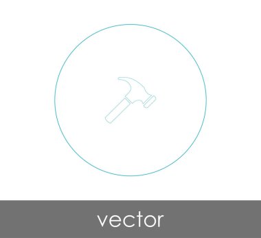 web tasarım ve uygulamalar için simge çekiç