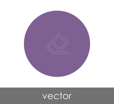 Silgi Kırtasiye Simge, vektör çizim