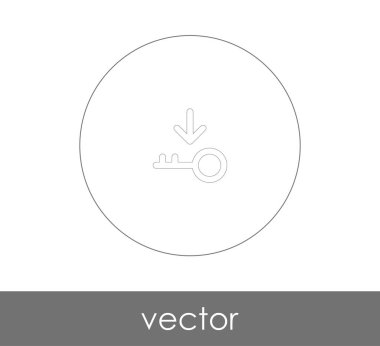 anahtar simge vektör çizim, logo
