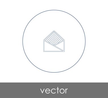 zarf simgesi vektör illüstrasyonu