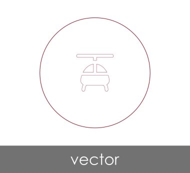 vektör çizim tasarım helikopter simgesinin