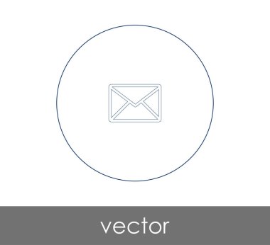 zarf simgesi vektör illüstrasyonu