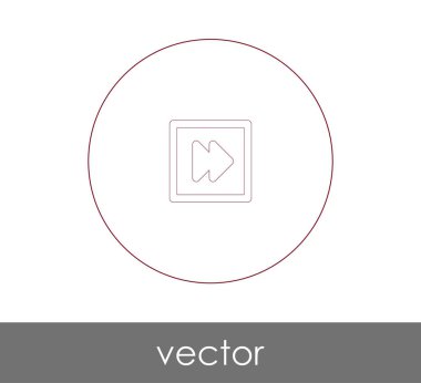 web tasarım ve uygulamaları, vektör çizim için hızlı ileri simgesi 