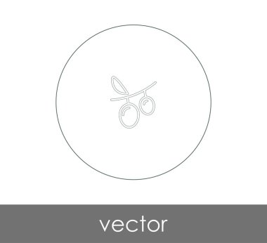 vektör çizim tasarım üzüm simgesinin