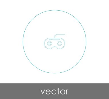 oyun çubuğu simgesi, logo, vektör çizim 