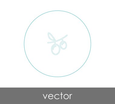 vektör çizim tasarım üzüm simgesinin