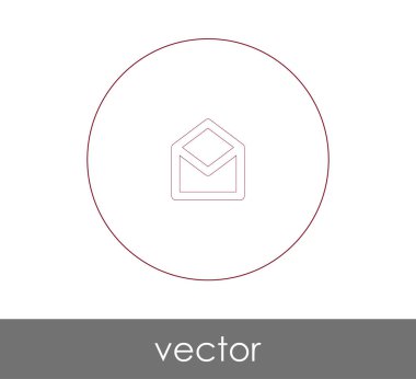 zarf simgesi vektör illüstrasyonu