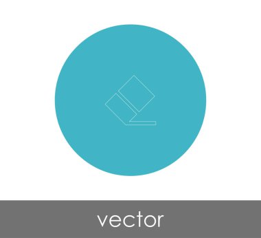 Silgi Kırtasiye Simge, vektör çizim