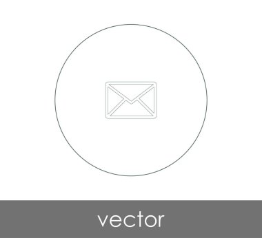 zarf simgesi vektör illüstrasyonu