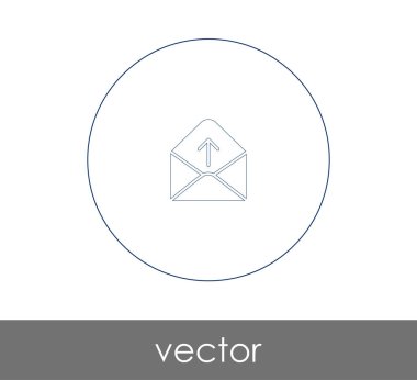 web tasarım ve uygulamalar için zarf simgesi