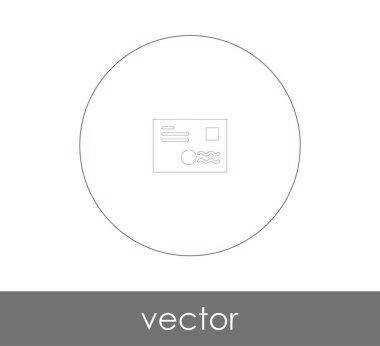 zarf simgesi, logo, vektör çizim 