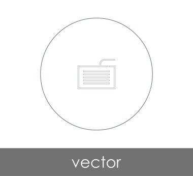 Klavye simgesi vektör illüstrasyonu