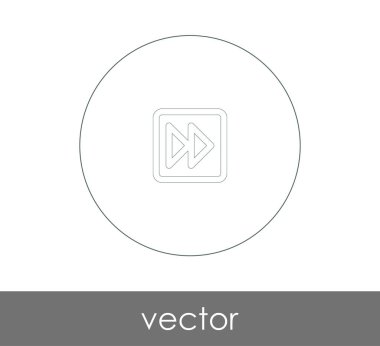web tasarım ve uygulamaları, vektör çizim için hızlı ileri simgesi 