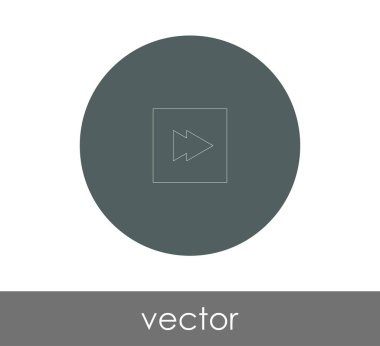 web tasarım ve uygulamaları, vektör çizim için hızlı ileri simgesi 