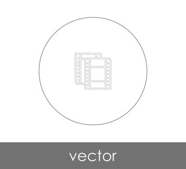 web tasarım ve uygulamaları, vektör çizim için film simgesi 