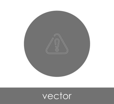 ünlem işareti simgesi, logo, vektör çizim 