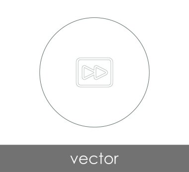 web tasarım ve uygulamaları, vektör çizim için hızlı ileri simgesi 