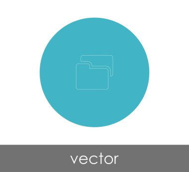 web tasarımı, vektör çizim için klasör simgesi 