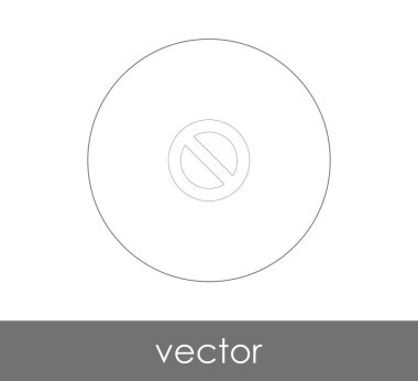 web tasarım ve uygulamaları, vektör illüstrasyon işareti simgesi yasak 